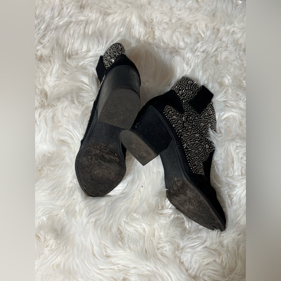 Sugar Comet Jeweled Rhinestone Western Ankle Boots Size 8 - Picture 6 of 8